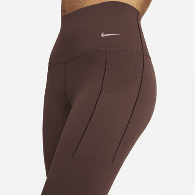 Leggings de largo completo y tiro alto de media sujeción con bolsillos para mujer Nike Universa