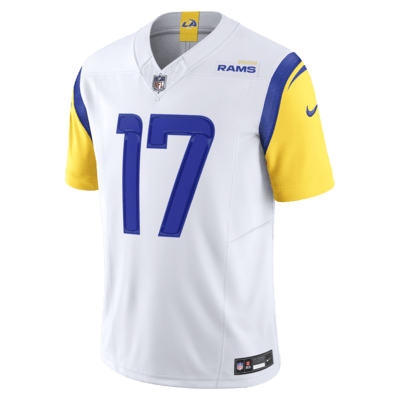 Jersey de fútbol de la NFL Nike Dri-FIT Limited para hombre Puka Nacua Los Angeles Rams