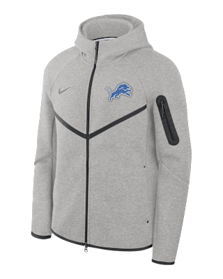 Мужская куртка Detroit Lions Tech Fleece Windrunner Nike NFL Full-Zip Hooded для бега