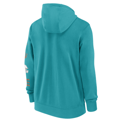 Miami Dolphins Club Men's Nike NFL Full-Zip Hoodie