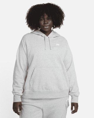 Женское худи Nike Sportswear Club Fleece Pullover Hoodie (Plus Size)