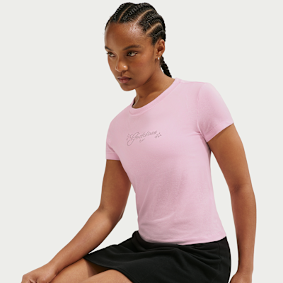 Playera slim cropped para mujer Nike Sportswear Chill Knit