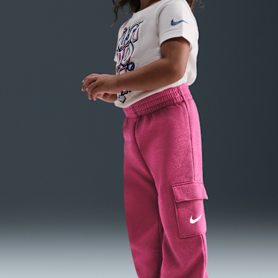 Nike Essentials Toddler Graphic Crew and Cargo Pants Set