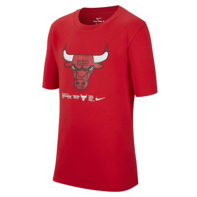 T-shirt NBA Nike Dri-FIT Chicago Bulls Júnior