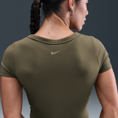 Nike One Fitted Camiseta corta de manga corta Dri-FIT - Mujer