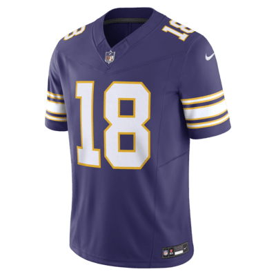 Jersey de fútbol americano Nike Dri-FIT de la NFL Limited para hombre Justin Jefferson Minnesota Vikings