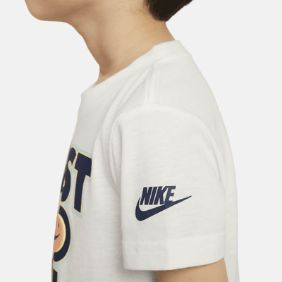 Playera estampada infantil Nike Smiley