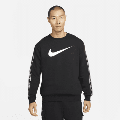 nike swoosh top black