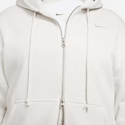 Nike Sportswear Phoenix Fleece Oversize-Damen-Hoodie mit durchgehendem Reißverschluss (große Größe)