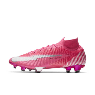 Calzado de fútbol para terreno firme Nike Mercurial Superfly 7 Elite Mbappé  Rosa FG. Nike CL