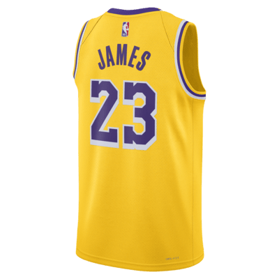 Los Angeles Lakers Icon Edition 2022/23 Nike Dri-FIT Swingman NBA-jersey voor heren