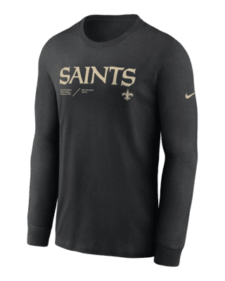 Men's Nike Anthracite New Orleans Saints Sideline Infograph Performance T-Shirt Size: Large