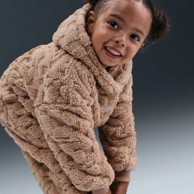 Conjunto de sudadera con gorro sin cierre y pants infantil Nike Cozy