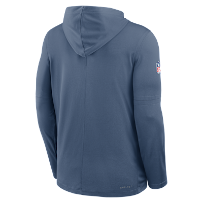 New England Patriots Rivalries Collection Sideline Men's Nike Dri-FIT NFL Long-Sleeve Hooded Top