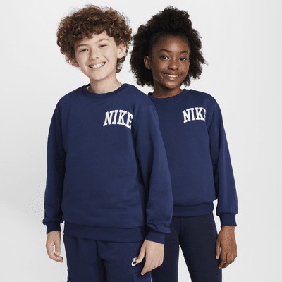 Nike Sportswear Club Big Kids' French Terry Crew-Neck Sweatshirt