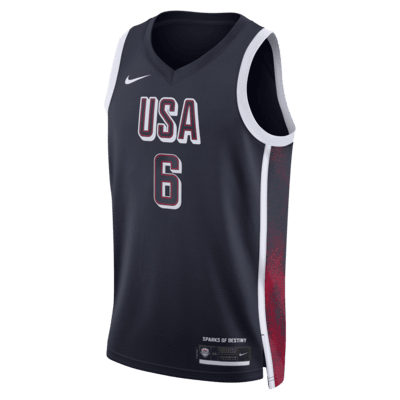 LeBron James Team USA USAB Limited Road Unisex Nike Dri-FIT Basketball Jersey. Nike.com