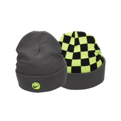 Nike Peak Kids' Reversible Tall Cuff Smiley Beanie