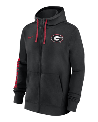 Мужское худи Georgia Bulldogs Sideline Team Issue Nike College Full-Zip Hoodie