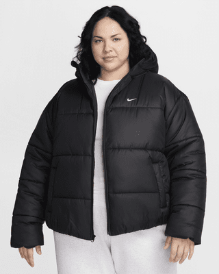 Женская куртка Nike Sportswear Classic Puffer Therma-FIT Loose Hooded (Plus Size)