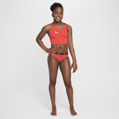 Nike Swim midkiniset met gekruiste bandjes voor meisjes