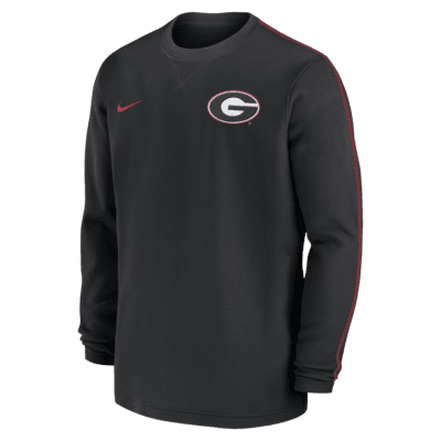 Georgia Bulldogs Sideline Coach Men's Nike College Long-Sleeve Top