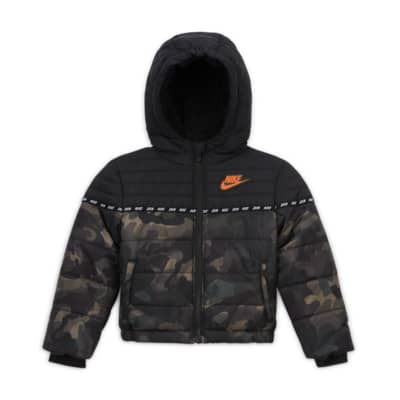 nike long black puffer jacket