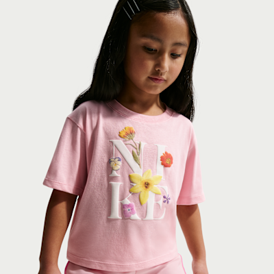 Conjunto de 2 piezas Tempo Dri-FIT para niños talla pequeña Nike Spring Into Floral