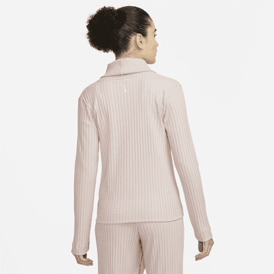 Sudadera de tela de canalé para mujer Nike Yoga Luxe