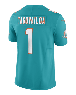 Miami Dolphins Shirt Men Small White Tua Tagovailoa #1 Short