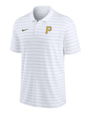 Pittsburgh Pirates Nike Authentic Collection Victory Striped Performance  Polo - White