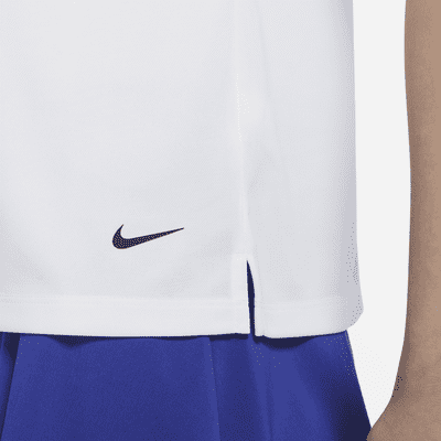 เสื้อโปโลกอล์ฟแขนกุดผู้หญิง Nike Dri-FIT Victory