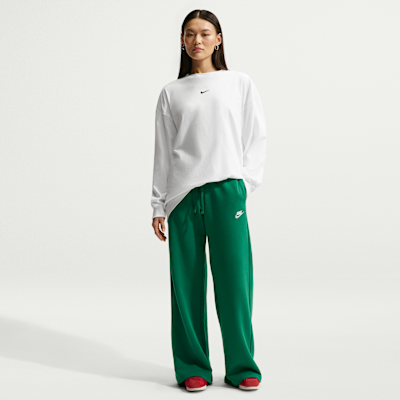 Nike Sportswear Club Fleece Women's Mid-Rise Wide-Leg Sweatpants