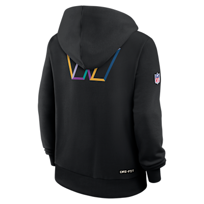 Sudadera con gorro sin cierre Nike Dri-FIT de la NFL para mujer Washington Commanders Crucial Catch