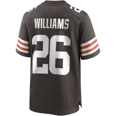 NFL Cleveland Browns (Greedy Williams) Men's Game Football Jersey