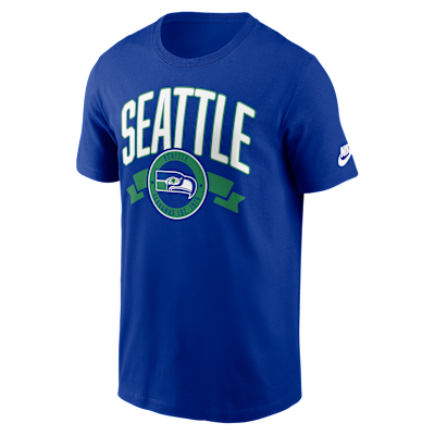 Seattle Seahawks Rewind Front And Back Hit Essential Men's Nike NFL T-Shirt