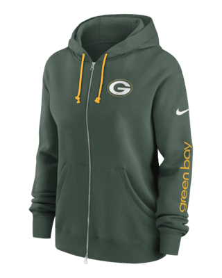 Женское худи Green Bay Packers Phoenix Nike NFL Full-Zip Hoodie