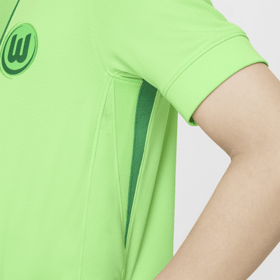 VfL Wolfsburg 2024/25 Stadium Home Older Kids' Nike Dri-FIT Football Replica Shirt