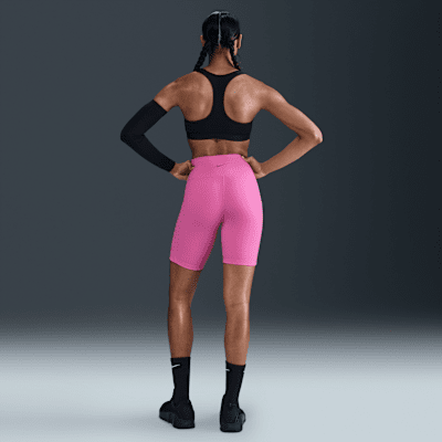 Nike One Women's High-Waisted 8" Biker Shorts with Pockets