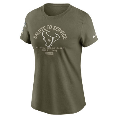 Houston Texans Salute to Service Sideline Women's Nike NFL T-Shirt
