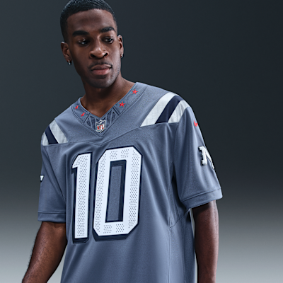 Jersey Nike Dri-FIT de la NFL Limited para hombre Drake Maye New England Patriots Rivalries Collection