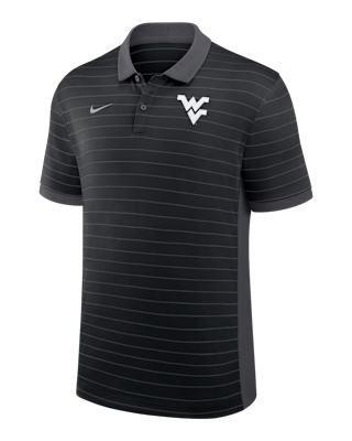 Мужские  West Virginia Sideline Victory Stripe Nike Dri-FIT College Polo