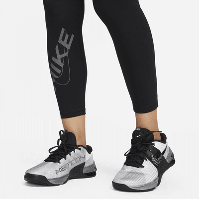 Nike Pro Women's Mid-Rise 7/8 Graphic Leggings. Nike IL