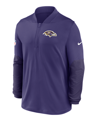 Мужские  Baltimore Ravens Feel The Pressure Nike Dri-FIT NFL 1/2-Zip Top