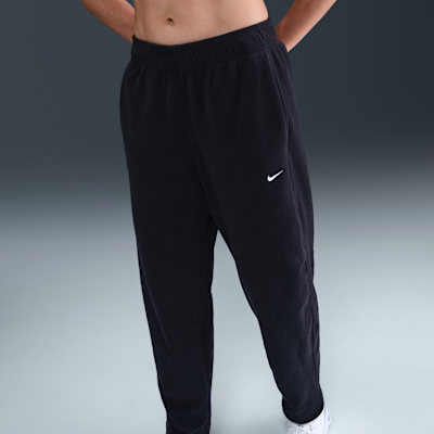 Pants de tejido Fleece Therma-FIT de tiro medio para mujer Nike One