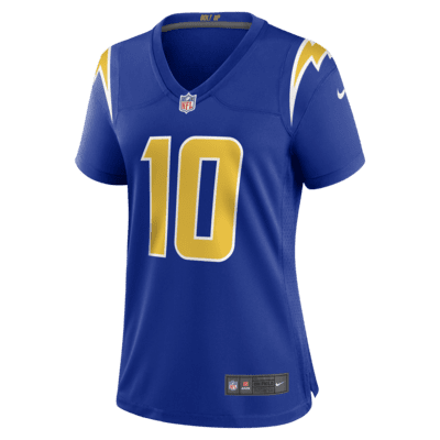 NFL Los Angeles Chargers (Justin Herbert) Women's Game Football Jersey