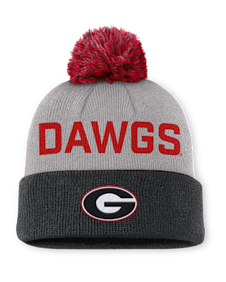 Мужские  Georgia Primetime Peak Nike College Cuffed Pom Beanie