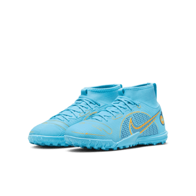 Calzado de fútbol para pasto sintético (turf) para niños talla pequeña/grande Nike Jr. Mercurial Superfly 8 Academy TF