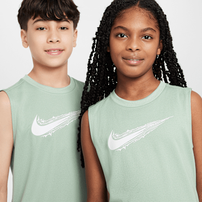 Nike Multi Playera sin mangas Dri-FIT para niño talla grande