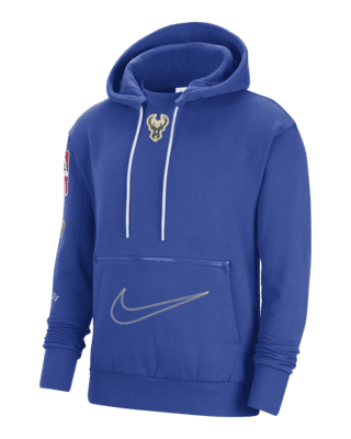 Nike 2022-23 City Edition Courtside Milwaukee Bucks Hooded Snap Front Jacket