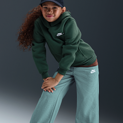 Pants de pierna ancha para niña talla grande Nike Sportswear Club Fleece